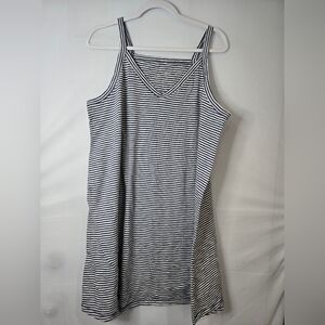 Universal Treads Blue White Striped Dress Size XXL